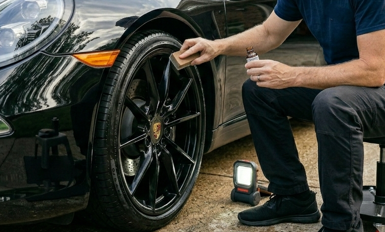 Alloy wheel coating and protection service