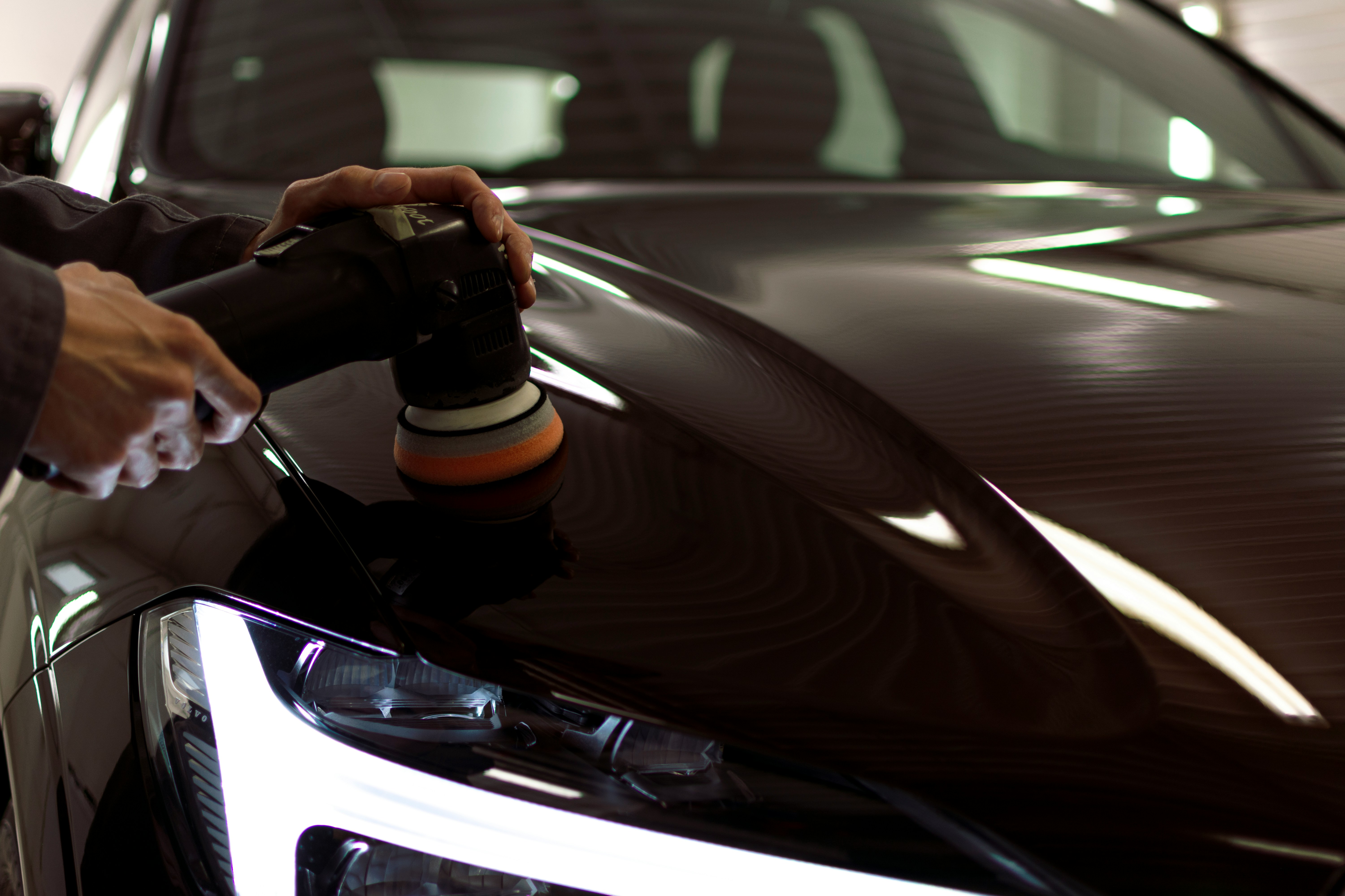 Paint correction machine polishing removing swirl marks