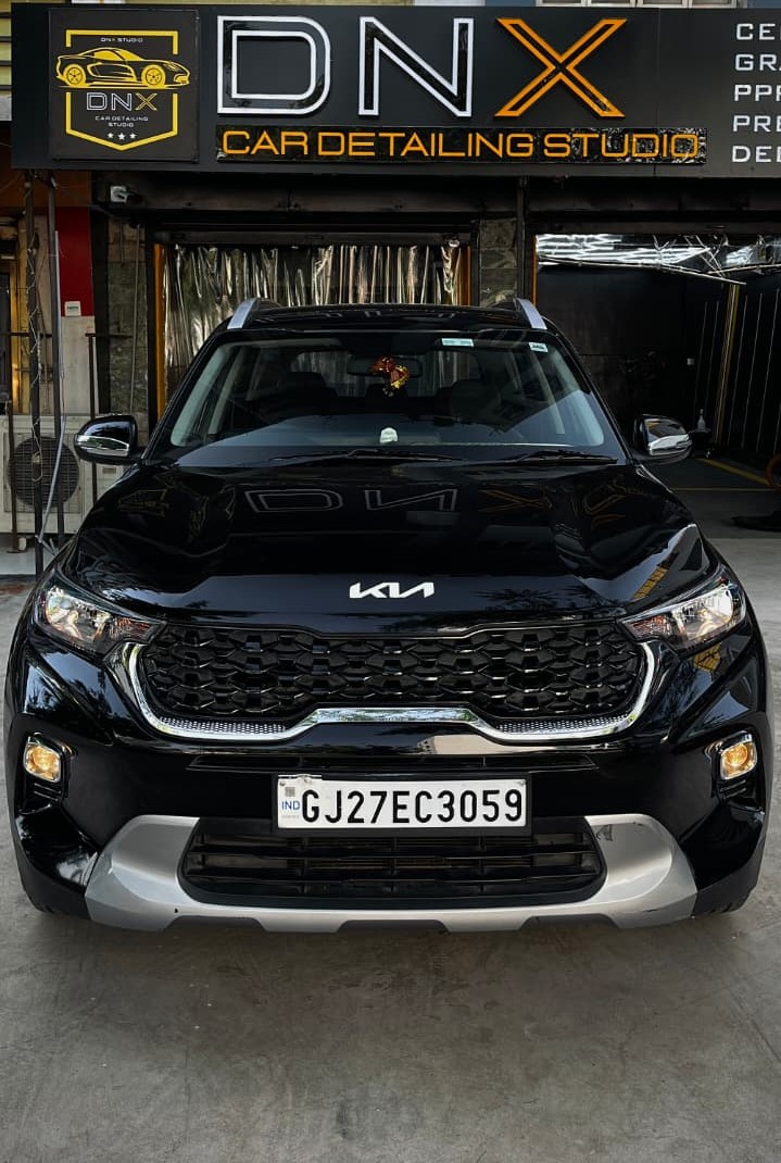 Luxury sports car after full detail and ceramic coating